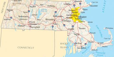 რუკა Boston აშშ