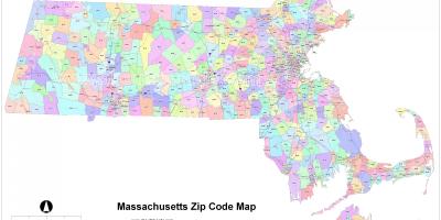 Zip კოდი რუკა Boston