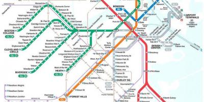 MBTA Boston რუკა