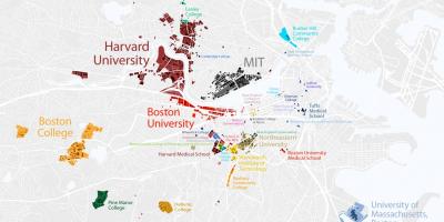 რუკა ბოსტონის უნივერსიტეტის