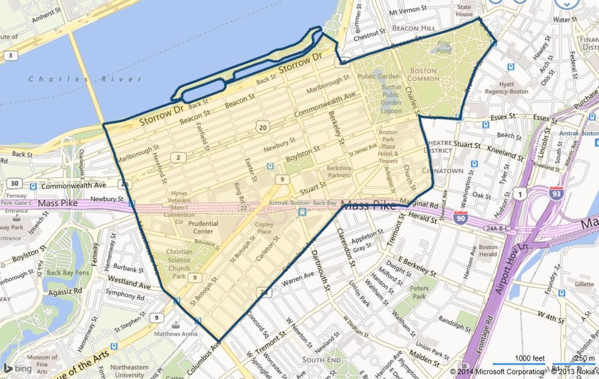 უკან Boston Bay რუკა