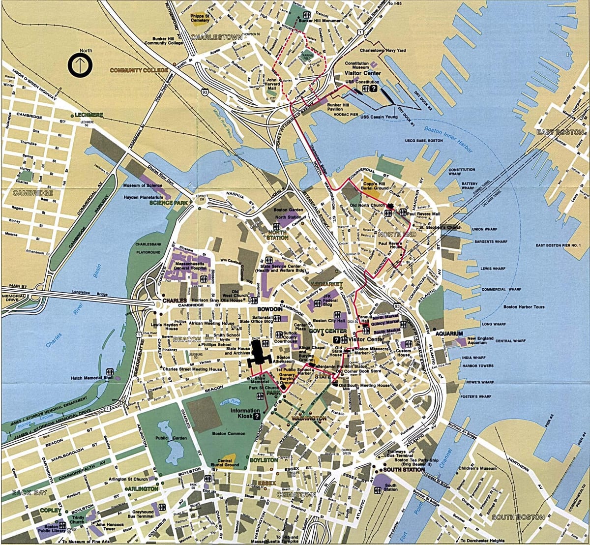 Boston ქალაქის რუკა