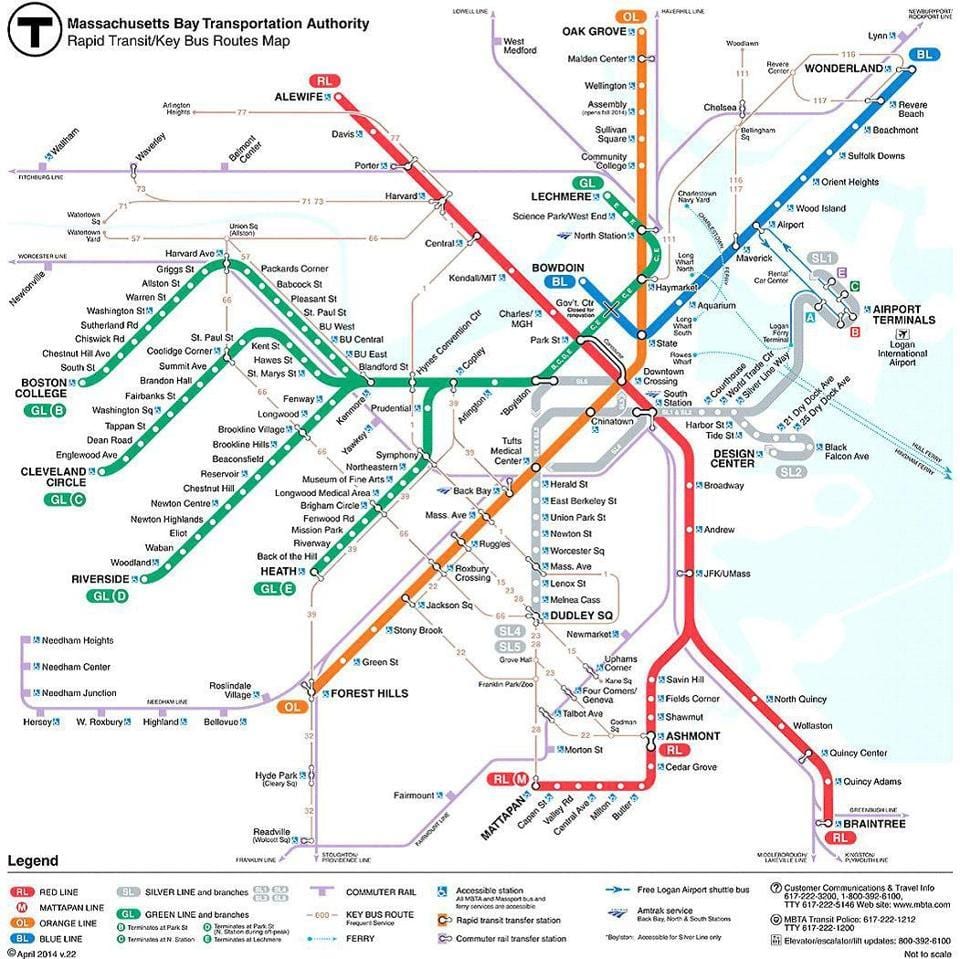 რუკა MBTA