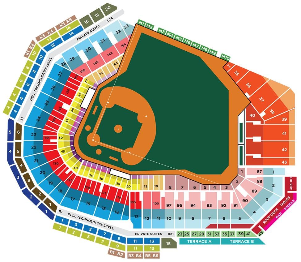 რუკა Fenway პარკი