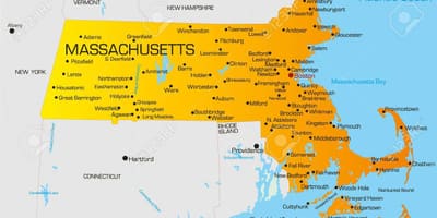 Massachuset რუკა