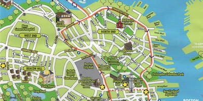 რუკა Boston ღირსშესანიშნაობები