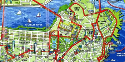 ტურისტული რუკა Boston