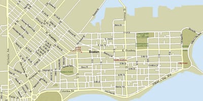 ქუჩის რუკა Boston